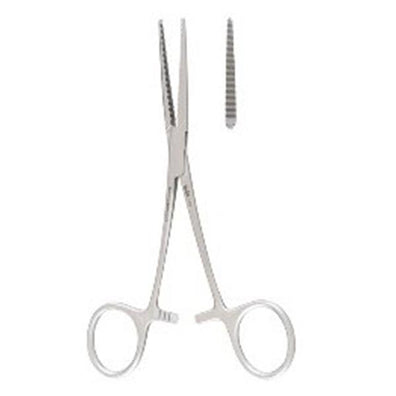 Forcep Hemostatic Baby Ochsner 5-1/2" Serrated Straight 1x2 Teeth SS 1/EA